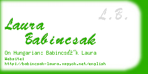 laura babincsak business card